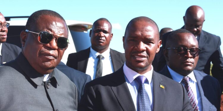 Vice President Chiwenga tracks the progress of roadworks